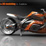 3D design motorcycle