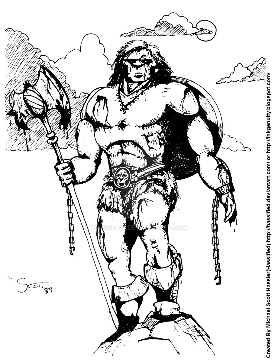 Barbarian Warrior 1 By Hassified On DeviantArt barbarian-warrior-1-by-hassified-on-deviantart