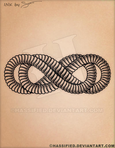 Infinity Times Infinity Rope Tattoo by hassified on DeviantArt