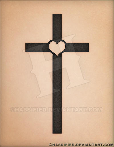 Heart Cross Tattoo By Hassified On DeviantArt heart-cross-tattoo-by-hassified-on-deviantart
