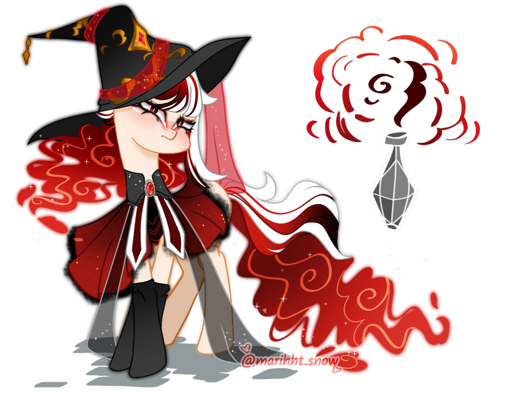 MLP Oc Adoptable ~ Red Quartz by Marihht on DeviantArt