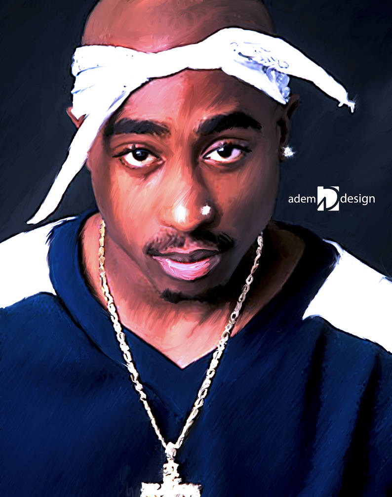 2 Pac painting CS6 by AdemDesign on DeviantArt