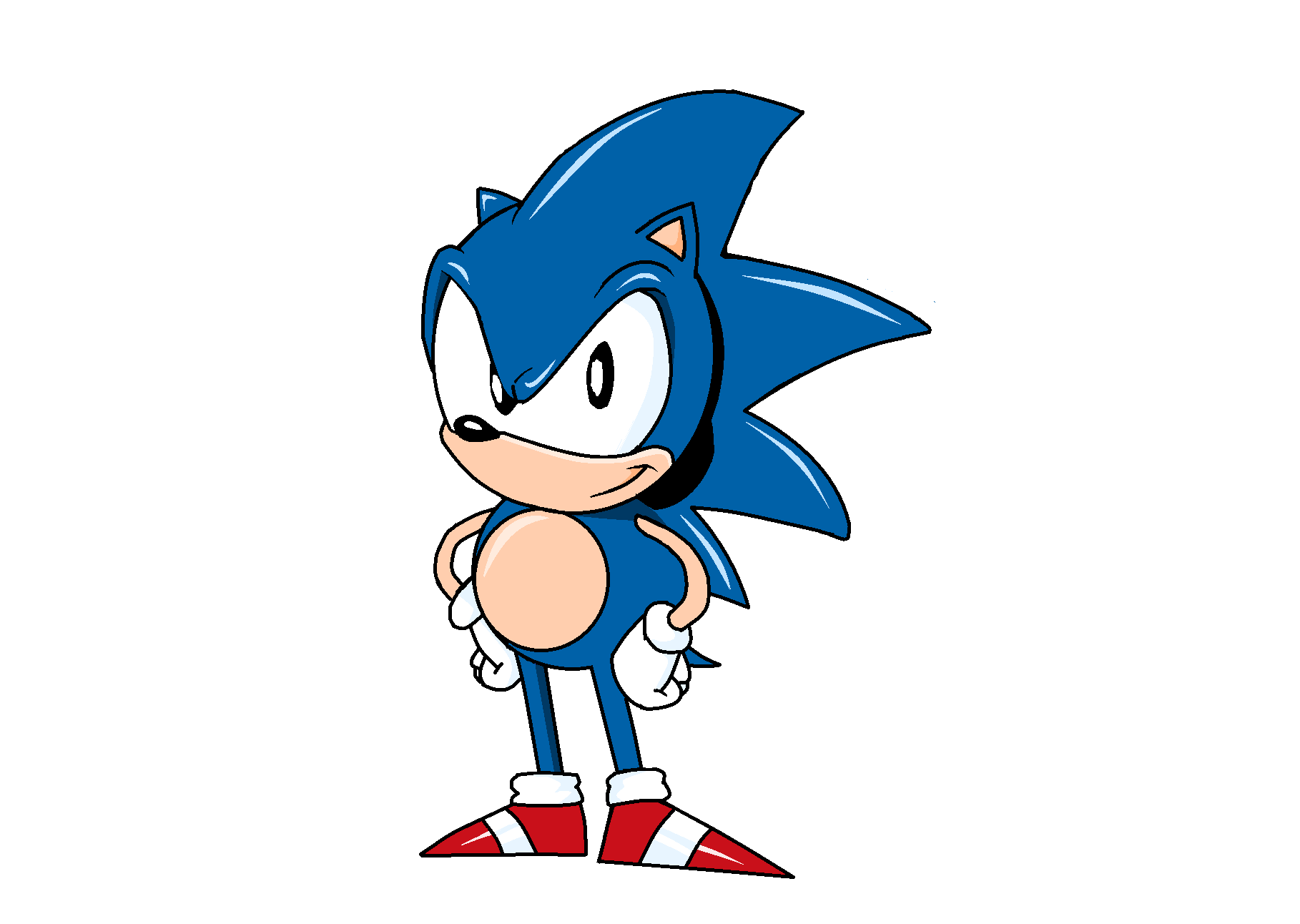 Quick Drawing Of Fleetway Sonic - Fleetway Sonic Fan Art Transparent PNG -  679x637 - Free Download on NicePNG