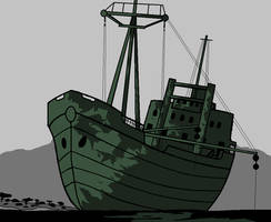Rusty ship