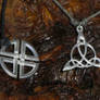 Shield knot,Triquetra, Valknut Pendant