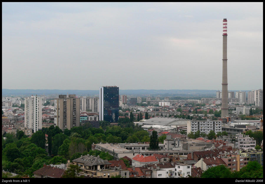 Zagreb from a hill 1