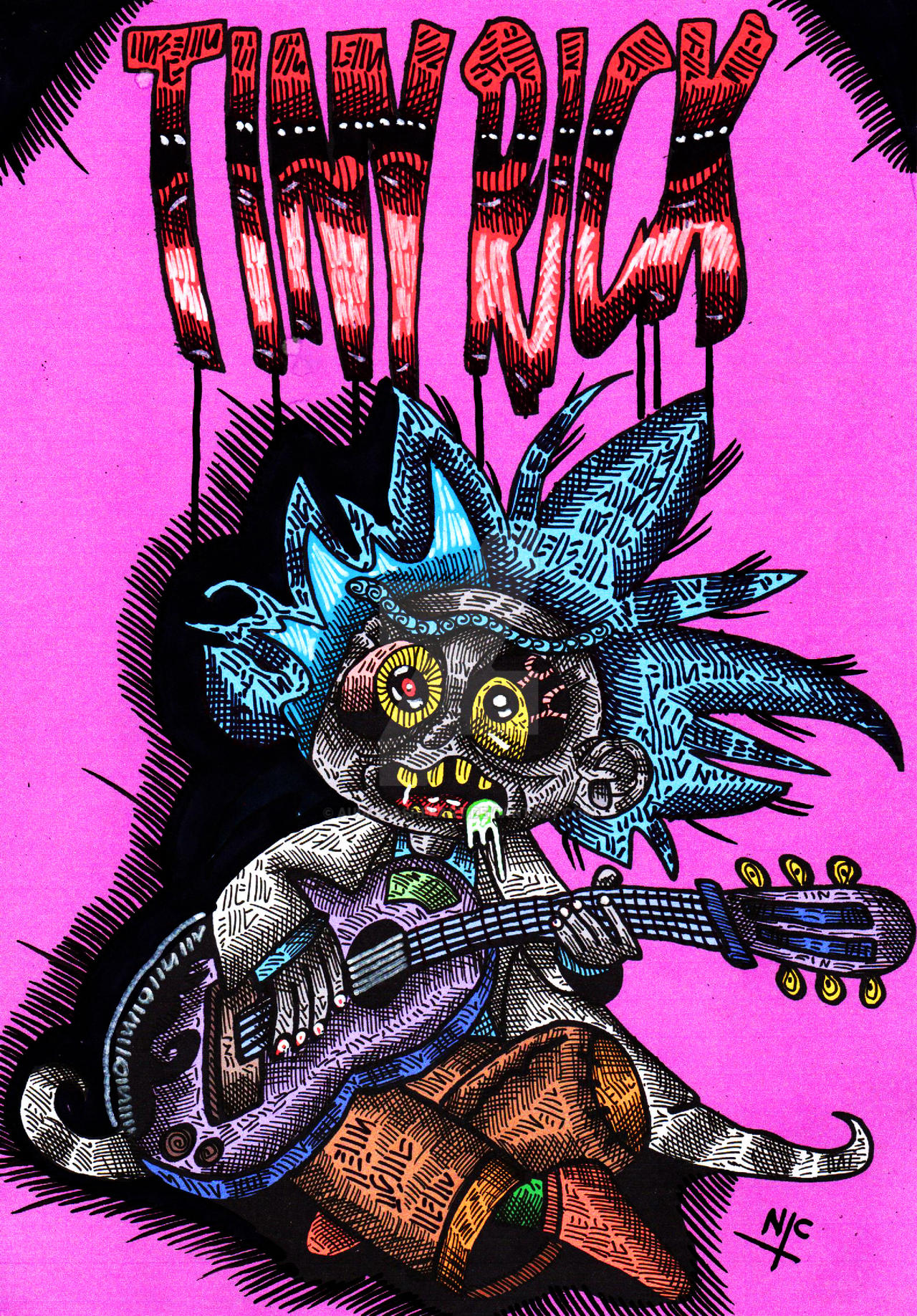 TINY RICK FAN ART by AUDIOMASHERART on DeviantArt