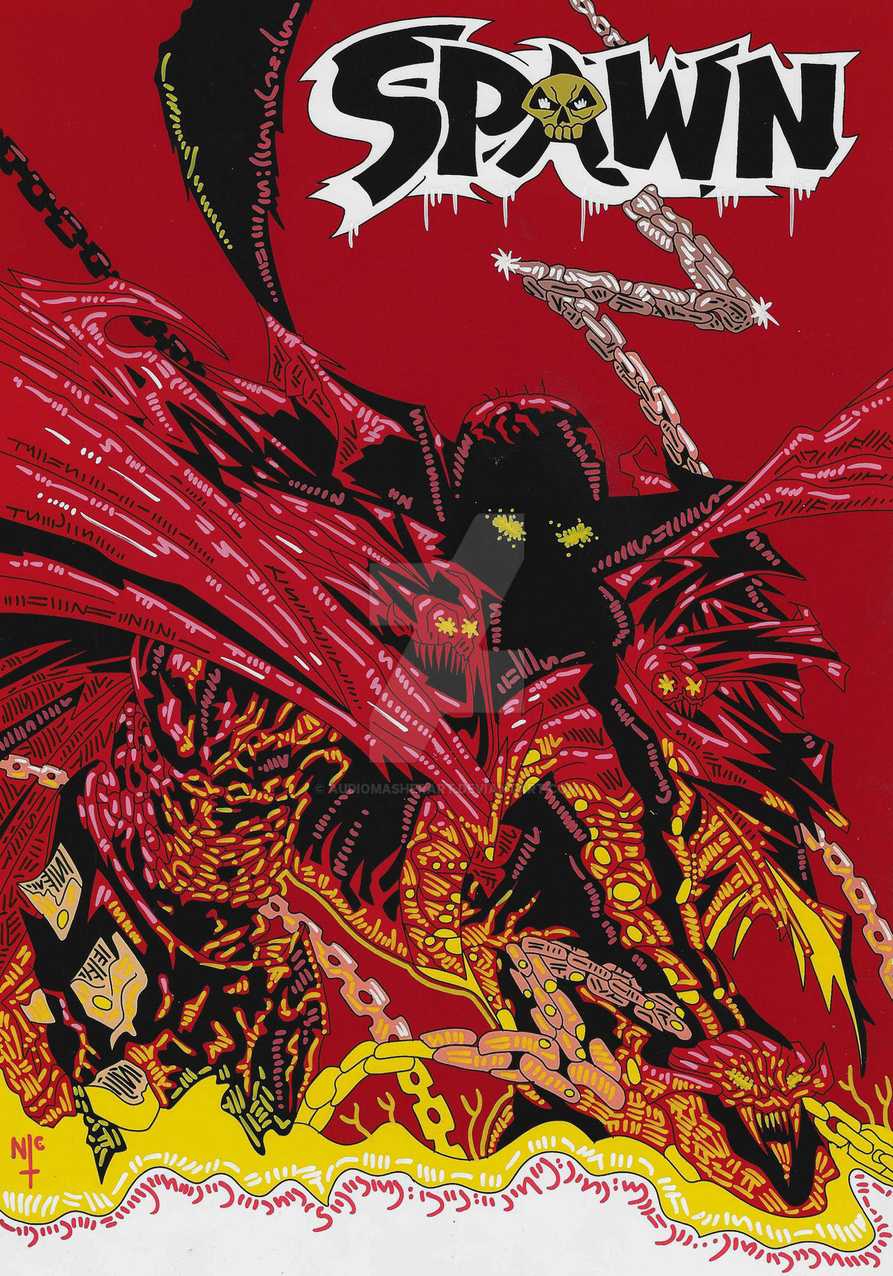 Spawn Ink SPAWN INK SKETCH COVER by AUDIOMASHERART on DeviantArt