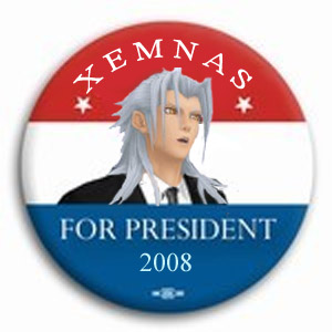 Xemnas Campaign Button