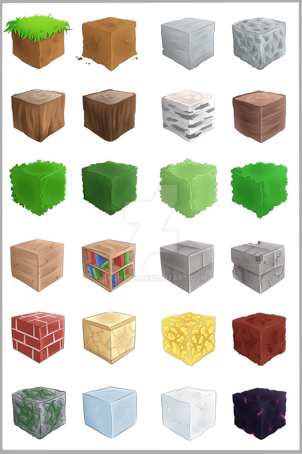 Minecraft Blocks .01 by Exunary on DeviantArt