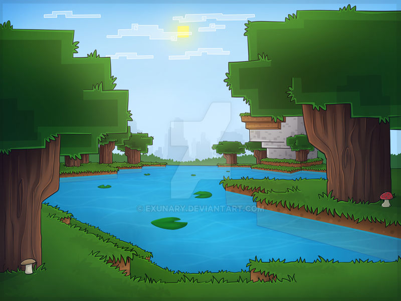 Minecraft Roofed Forest By Exunary On Deviantart