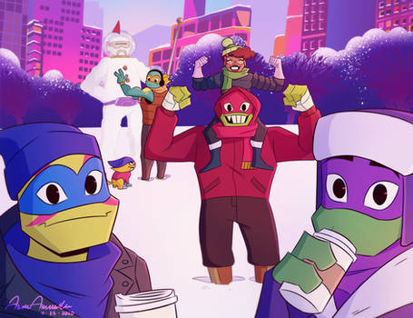 Snow Day Rottmnt Raph NeverEndingTales - Hobbyist, Digital Artist | DeviantArt