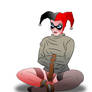 Harley Quinn in straightjacket