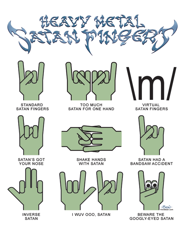 Heavy Metal Satan Fingers