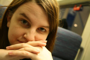 Katie on the Train 2