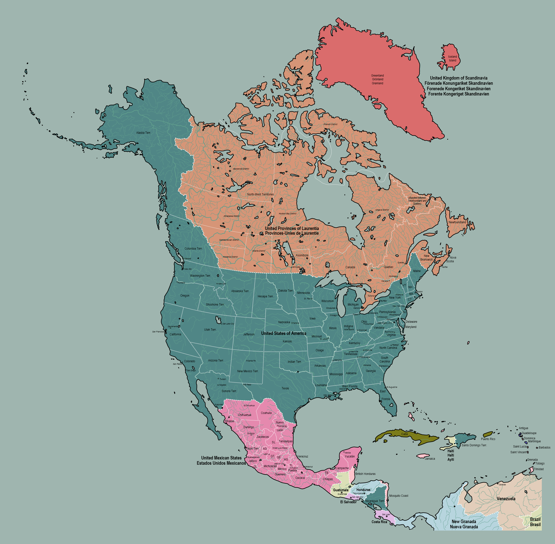 North America in 1882