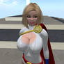 Close up Power Girl