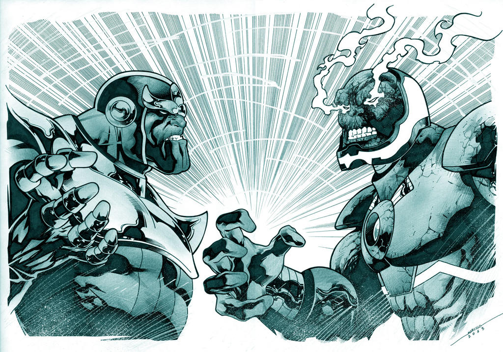Thanos X Darkseid by marcelomueller Thanos X Darkseid by marcelomueller