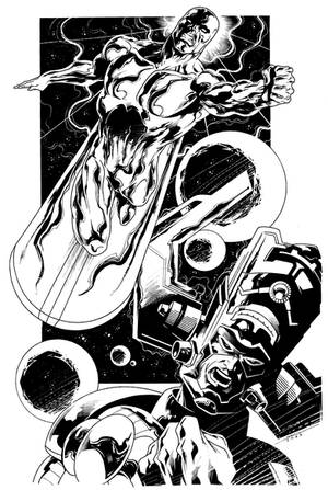 Silver Surfer_Galactus by marcelomueller Silver Surfer_Galactus by marcelomueller