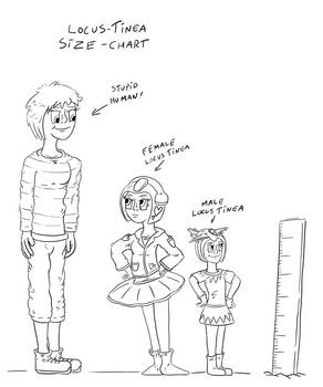 Size chart locus tinea