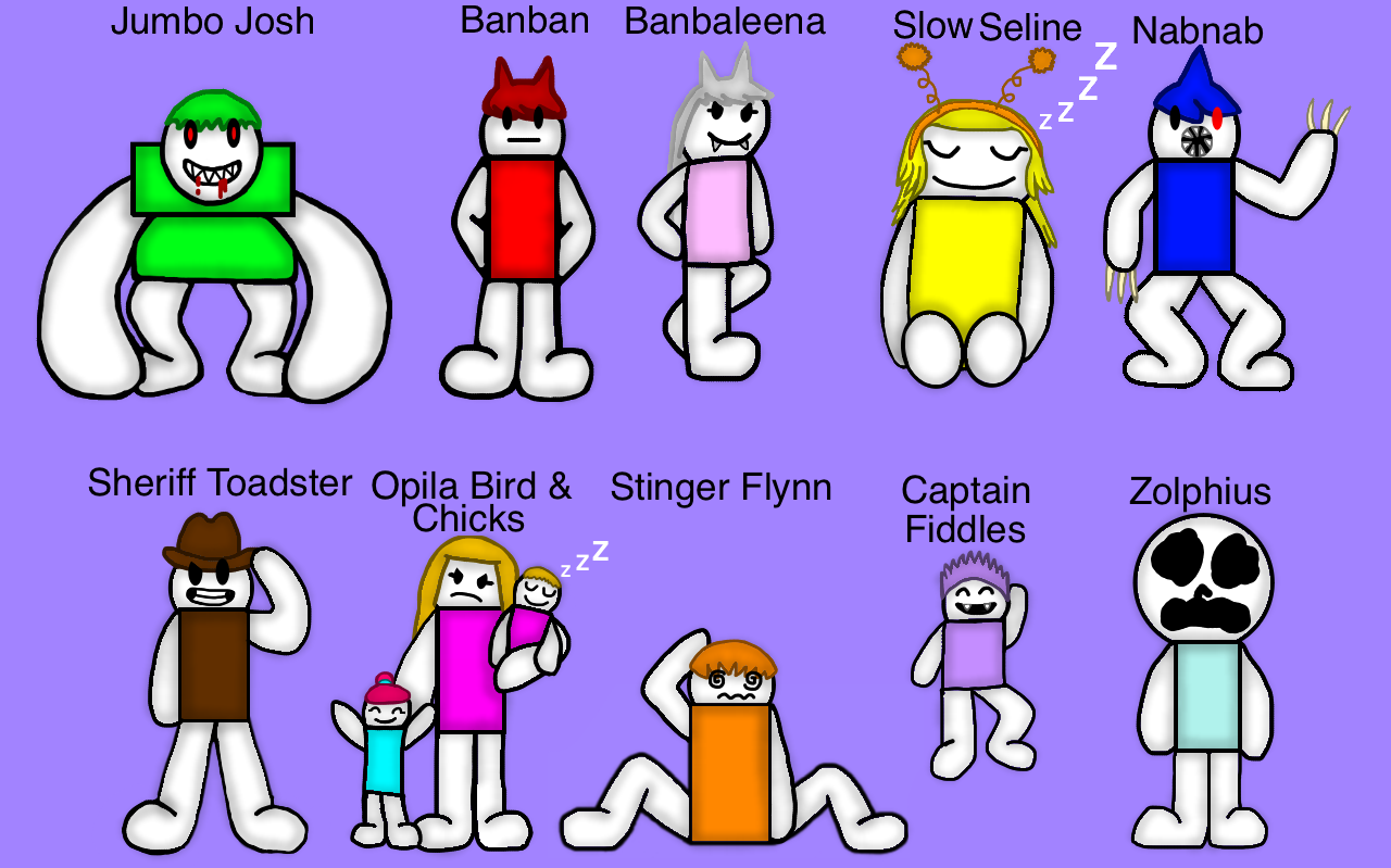 Garten Of banban Characters! by JACGartenOfBanjosh -- Fur Affinity