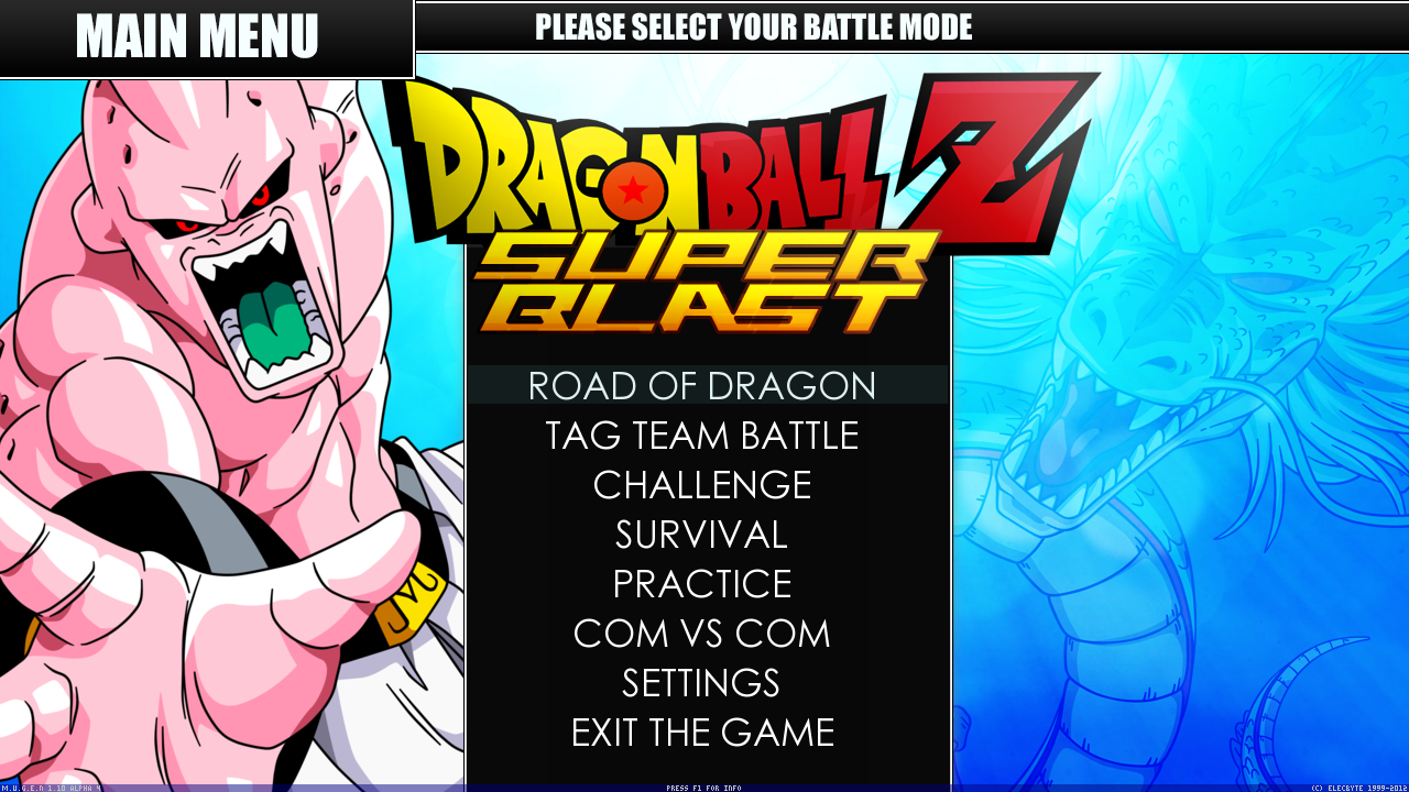 Dragon Ball Z Super Battle M U G E N Title By Kingofriddles On Deviantart