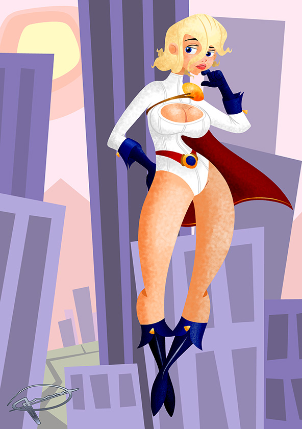 Power Girl - Coloured