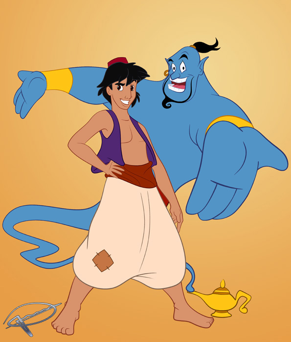 Aladdin and The Genie - WIP