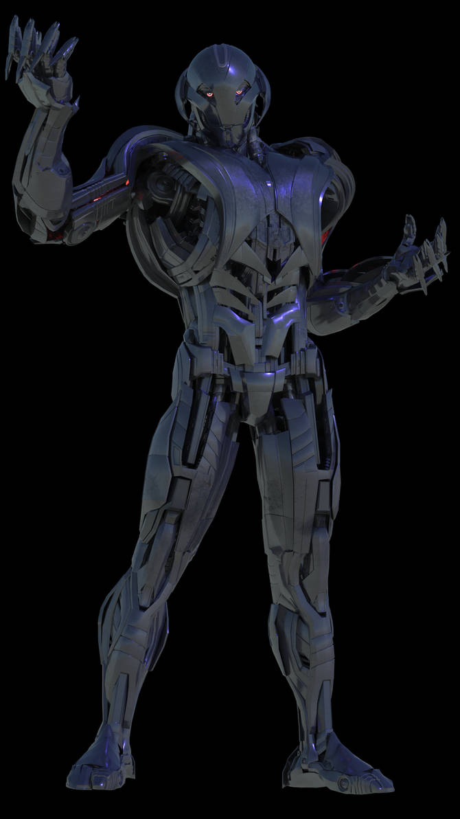 Ultron Standing UltronPose BLUE001 by safe62 on DeviantArt