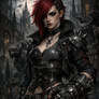 Vi- arcane tattoo stencil gothika style