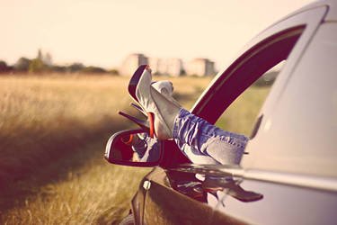 Ladies in car