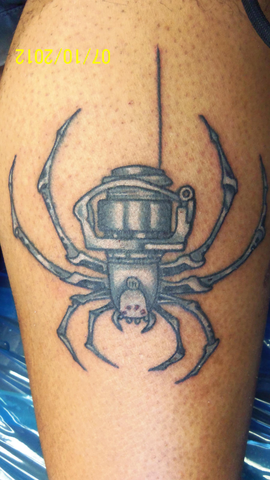 Spider Fishing Reel tattoo!! by Laztronaut on DeviantArt