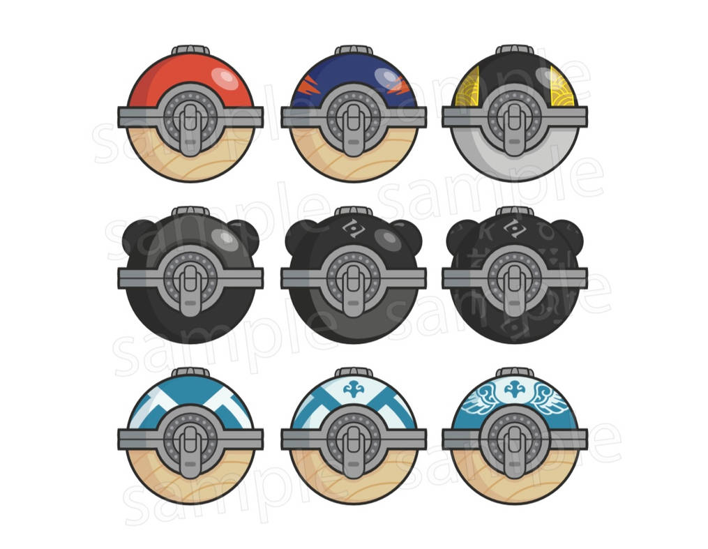 Pokemon Legends Arceus Pokeballs by BananaHann on DeviantArt