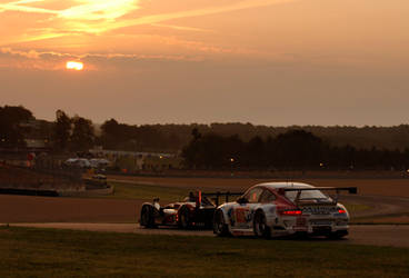 Sunrise at Le Mans 24h 2010 by DaveAyerstDavies