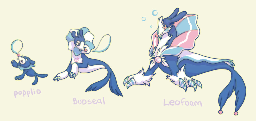popplio evos by blackmailchan on DeviantArt