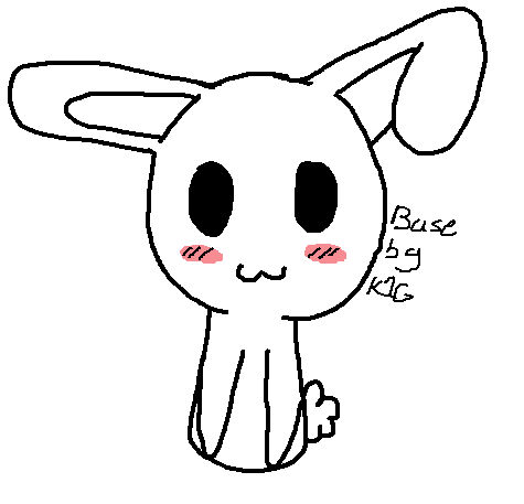 bunny base by CosmicNiko on DeviantArt