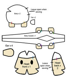 Harvest Moon Sheep plush pattern