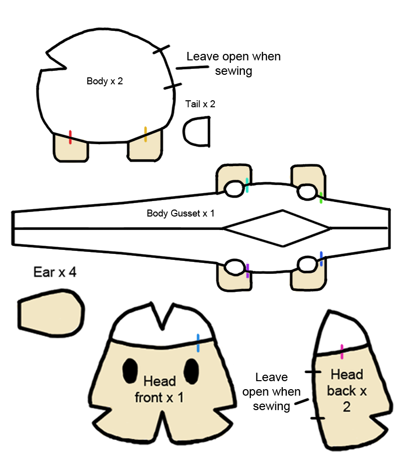 Sheep sewing pattern free hotsell