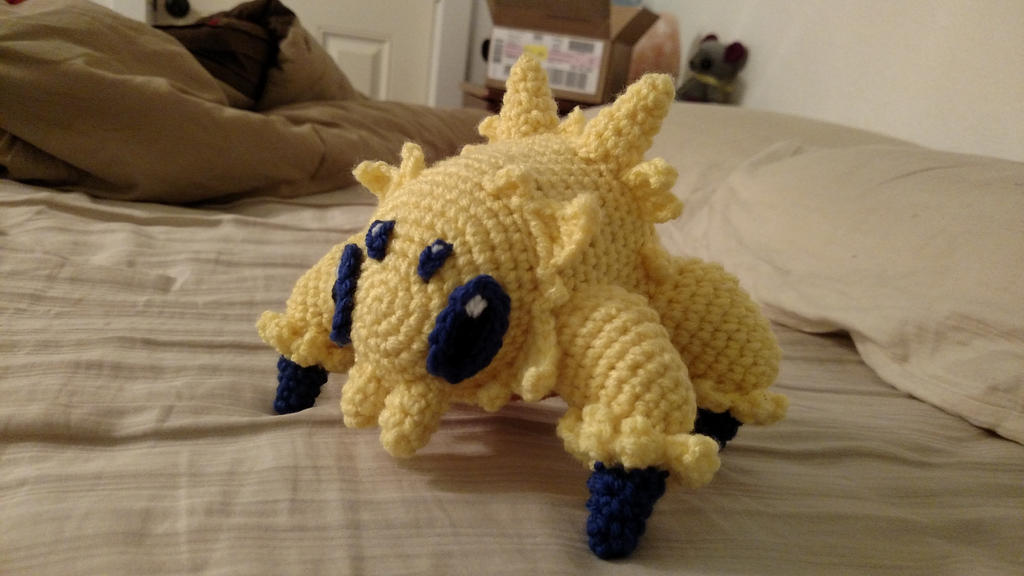 Joltik crochet plush (with pattern) by ListenMagician on DeviantArt