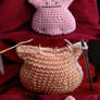 Ditto crochet plush with WIP and pattern