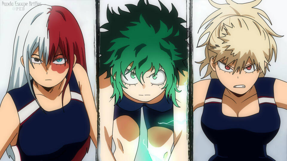 Pool competition / MHA genderbend BNHA by PEB99 on DeviantArt