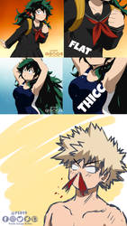 Silly bkdk comic  (Fem deku) /mha- bnha genderbend