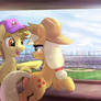 Commission - Dawnen Dusk and AJ enjoying Baseball