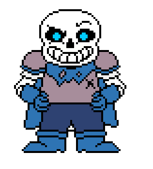 Underswap Blueberry Pixel Art , Png Download - Undertale Sans Pixel Art,  Transparent Png , Transparent Png Image - PNGitem