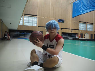 Kuroko in the Vorpal Swords jersey