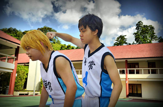 Be Serious For Once (Kise in white Kaijo jersey)