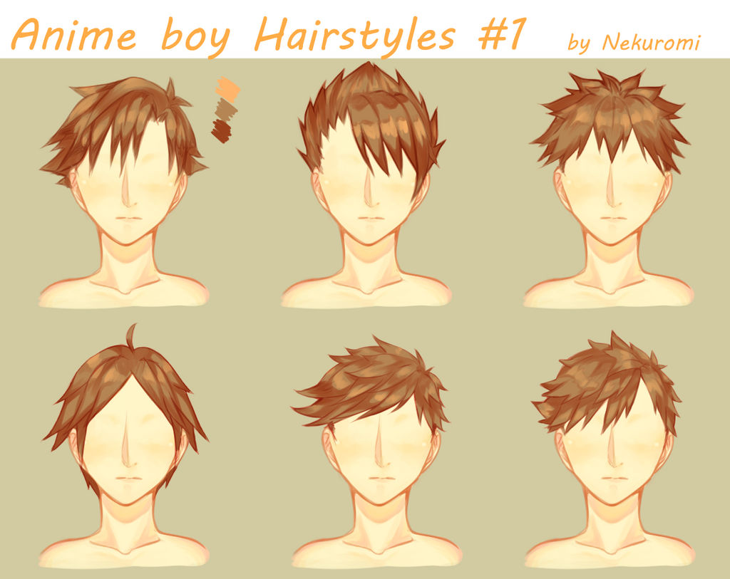 Anime Boy Hairstyles #1 by Nekuromii on DeviantArt