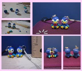 Piplup Couple Charm Set