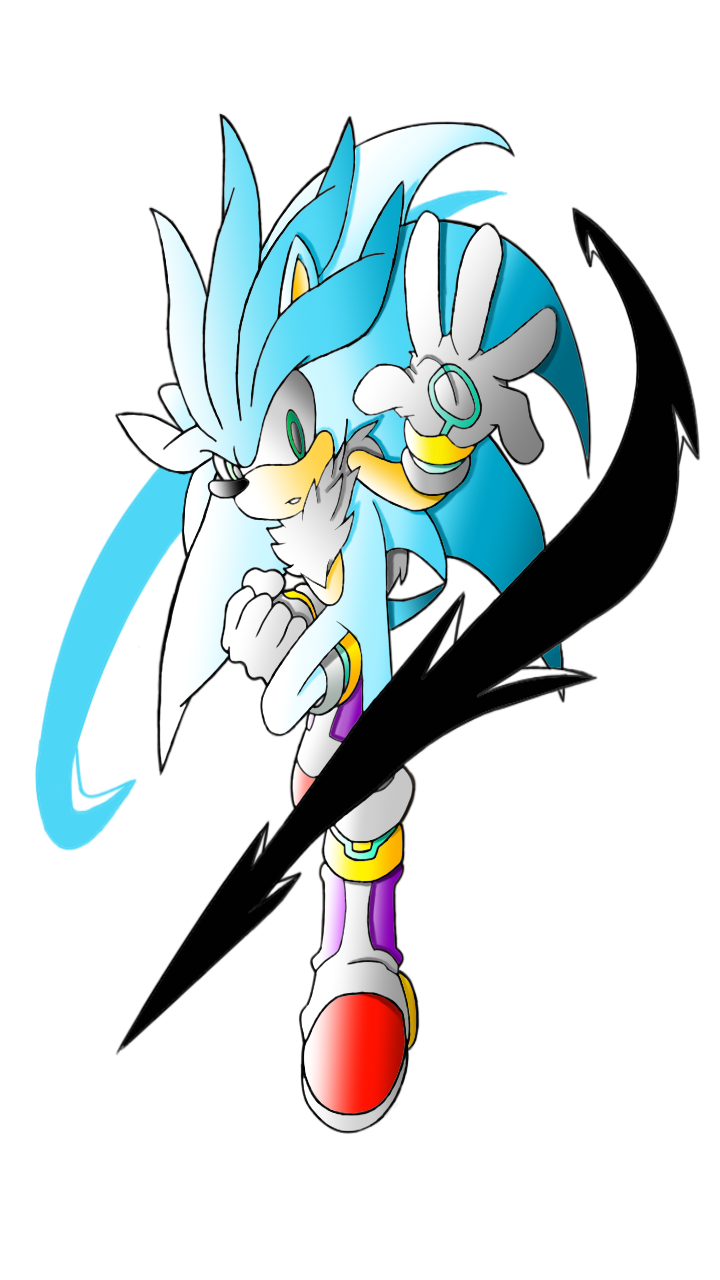 The Fusion of Sonic, Shadow, and Silver by FrizziFruit on DeviantArt