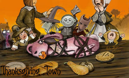 TNBC - Thanksgiving Town by Miki-